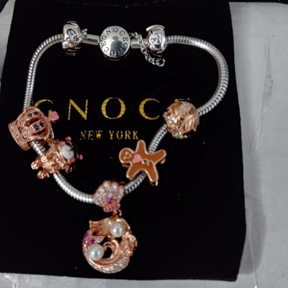 NWT GNOCE bracelet and 5 charms - Picture 2 of 15
